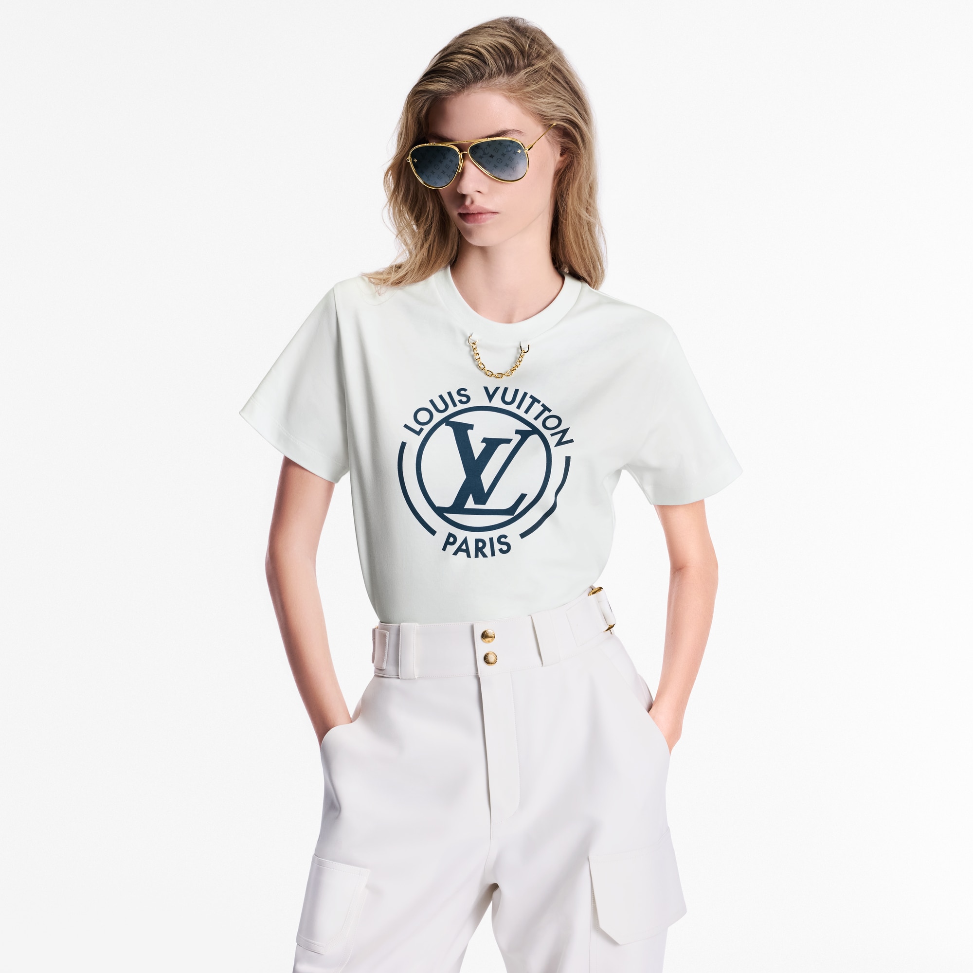 Flocked LV T-Shirt - Women - Ready-to-Wear | LOUIS VUITTON ®